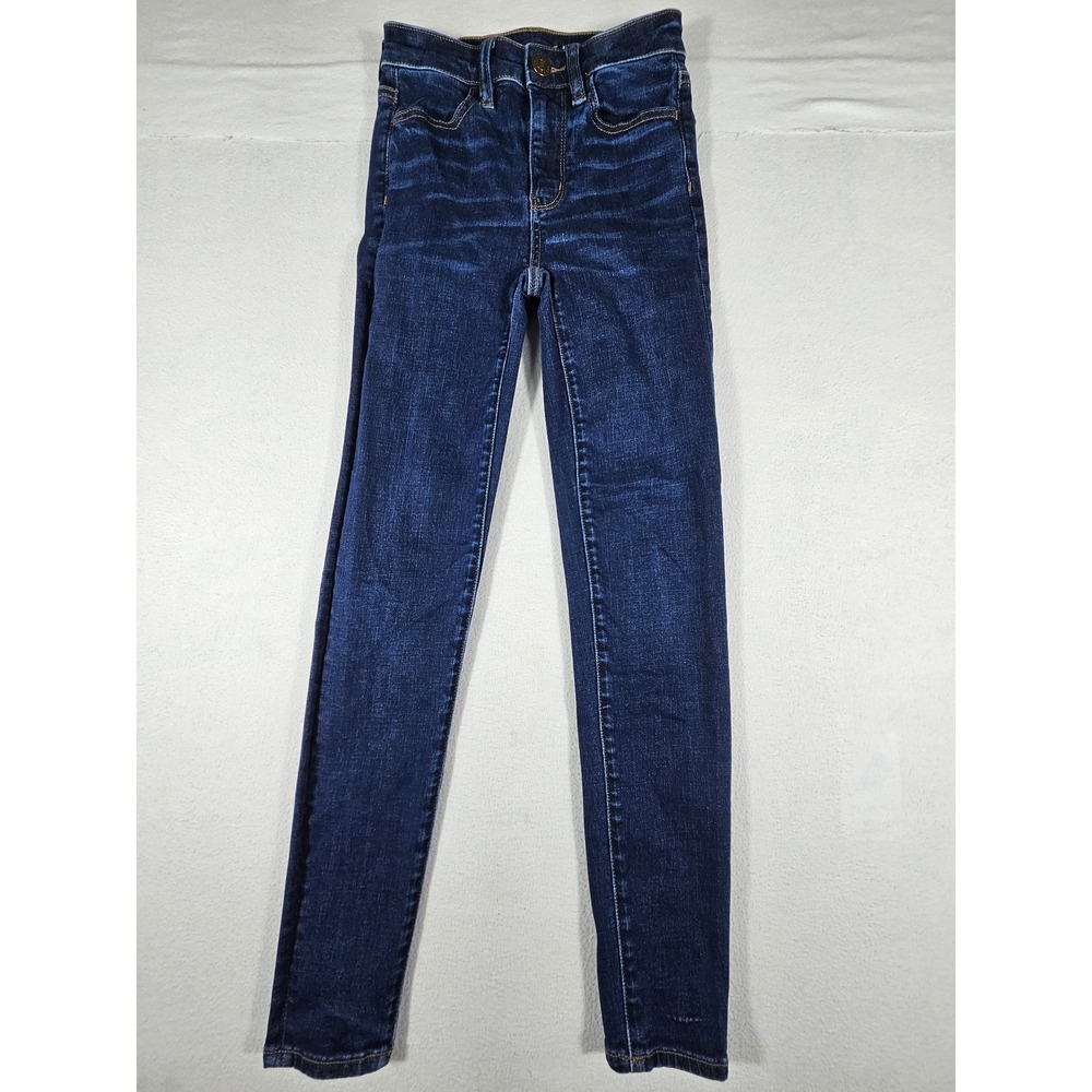 American Eagle Super Hi-Rise Jegging Dark Wash Next Level Stretch Size 000 Short
